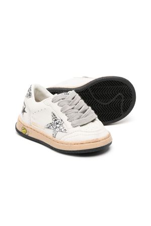 White and red calf leather sneakers GOLDEN GOOSE KIDS | GYF00439F00482680185